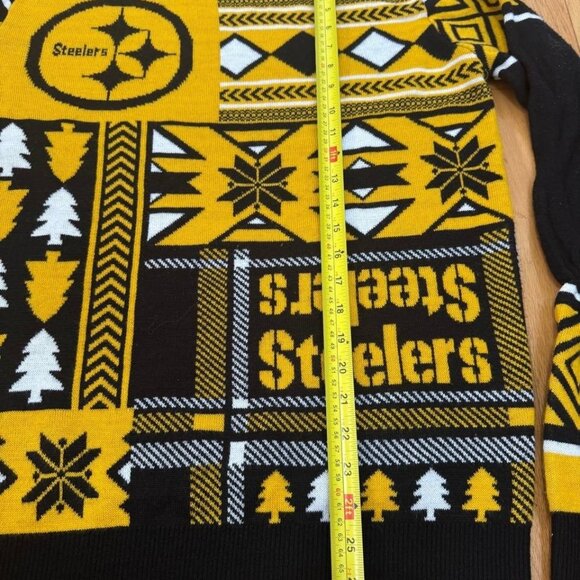 Pittsburgh Steelers Men's NFL Team Apparel Ugly Christmas Sweater Size L - Picture 5 of 10